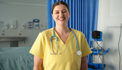 Nurse smiling