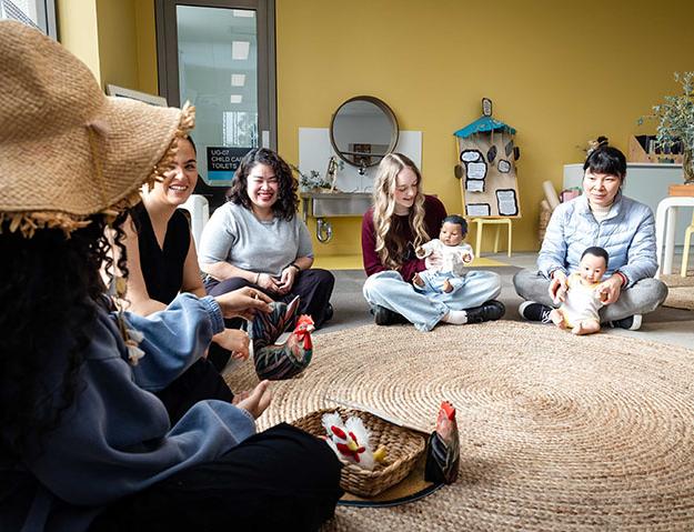group of people undergoing training